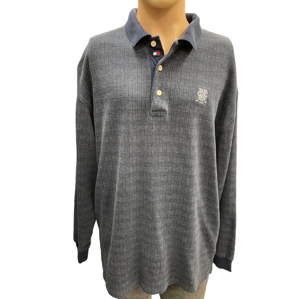 Tommy Hilfiger Golf Men Large Long Sleeve Polo Size L SKU 1290